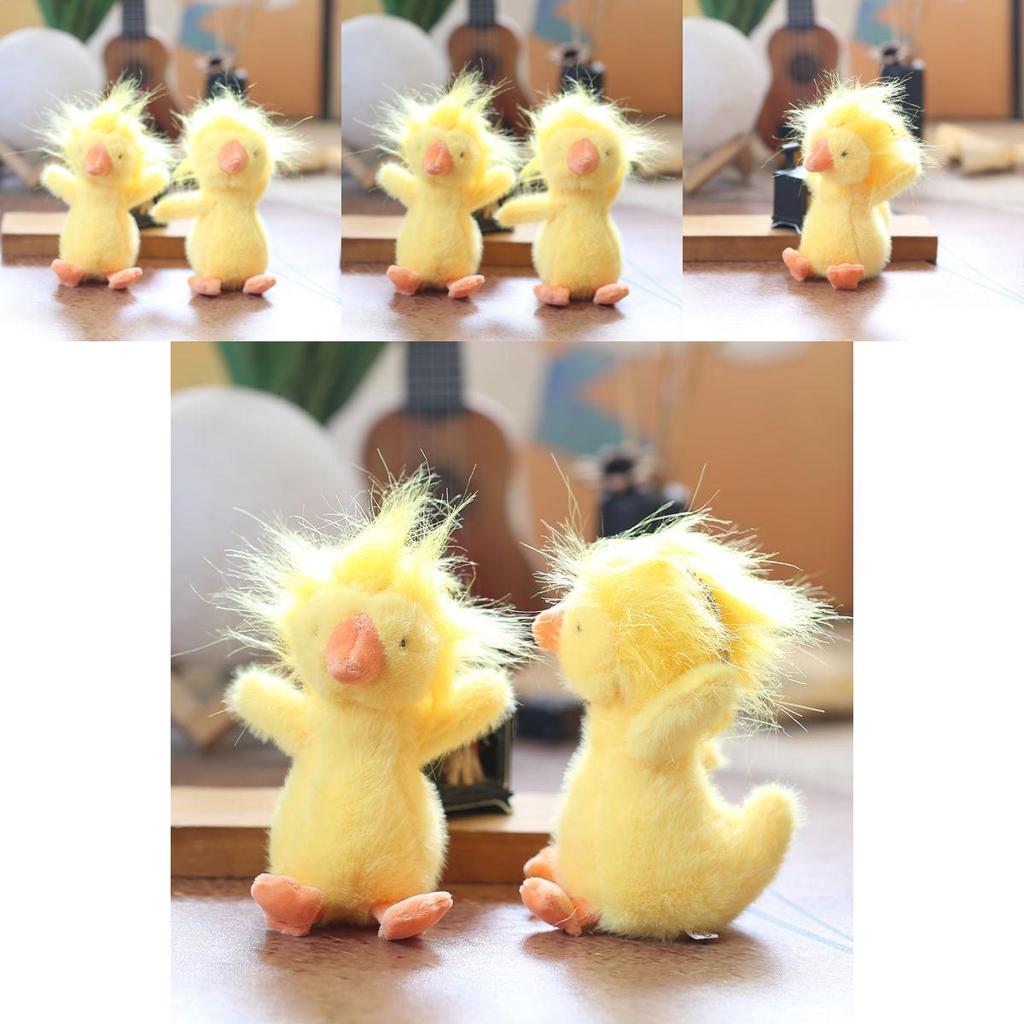 Cute Duckling Stuffed Animal Plush Toy Ultrasoft Short Plush Pp Cotton 15cm Keychain Backpack Charm Gift