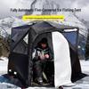 Large Pentagonal Ice Fishing Tent with TPU Window for Winter Camping - Thickened for Warmth and Cold Protection