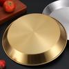 304 Stainless Steel Round Non-stick Cake Pan Pizza Baking Tray Steamed Food Barbecue Storage Plate Kitchen Tools