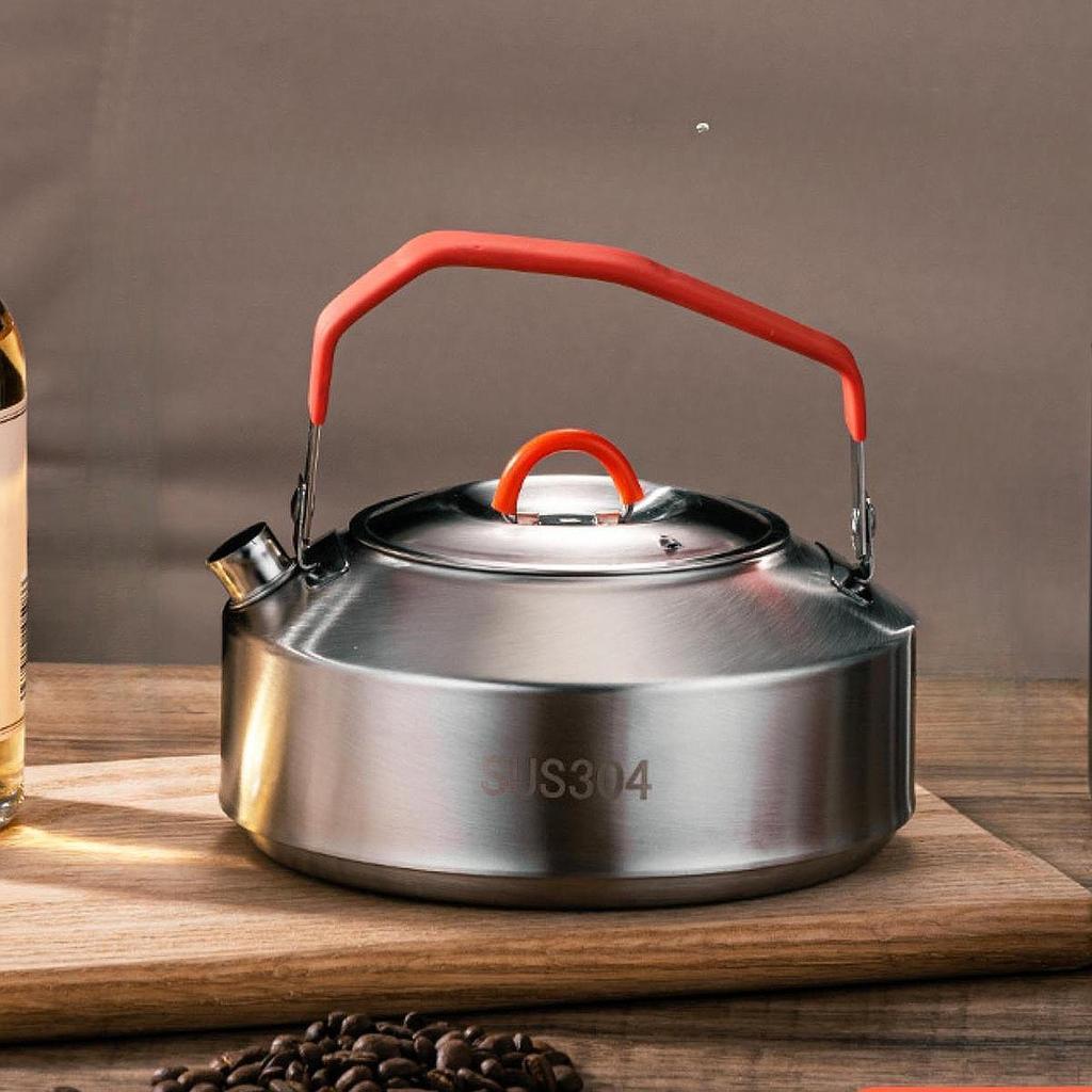 Camping Kettle Camp Tea Coffee Pot Campfire with Handles Hiking for