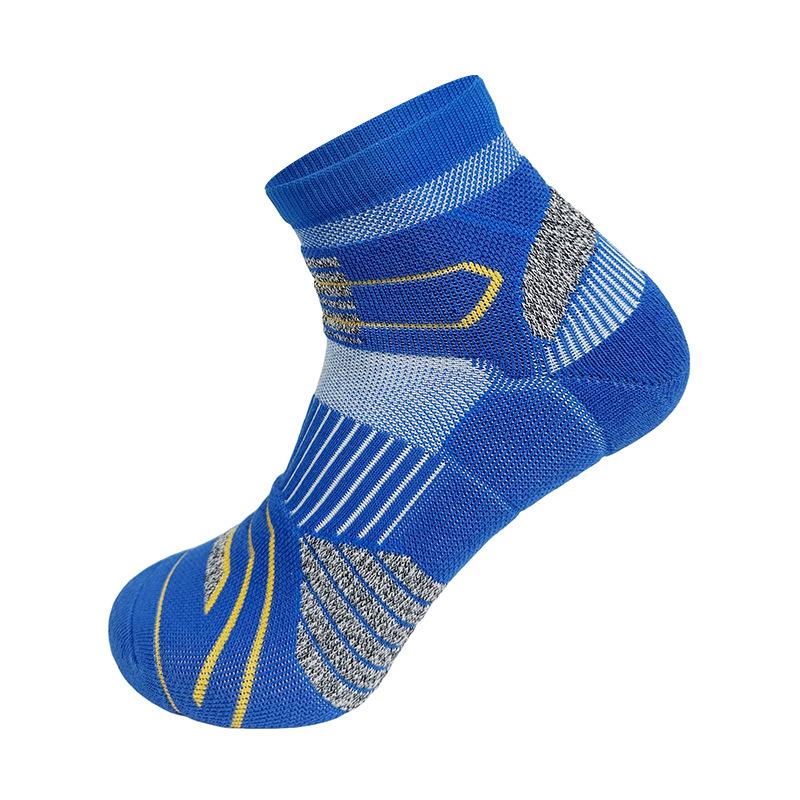 Schnelltrocknende atmungsaktive Laufsocken - Kurz für Erwachsene, Schweißabsorbierend, Frottee-Sohle, Verdickt für Outdoor-Sportarten