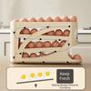 Fresh-Keeping 4-Tier Automatic Rolling Egg Rack Anti-Drop Fridge Egg Dispenser  for Kitchen