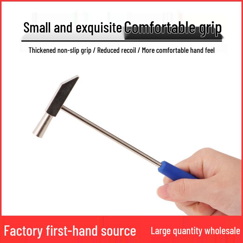 Multi-Functional Mini Clock & Watch Repair Hammer - Round Head, Small Sledgehammer, Handmade DIY Tool