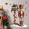 Nutcracker Soldier Self-Adhesive Wall Stickers for Bedroom Wall - Decorative Paper for Festival Atmosphere