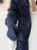THE GREEN LAB Lace Side Line Track Pants [Navy]
