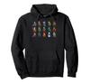 Classic Fantasy Character Grid Knight Wizard Archer Healer Hoodie