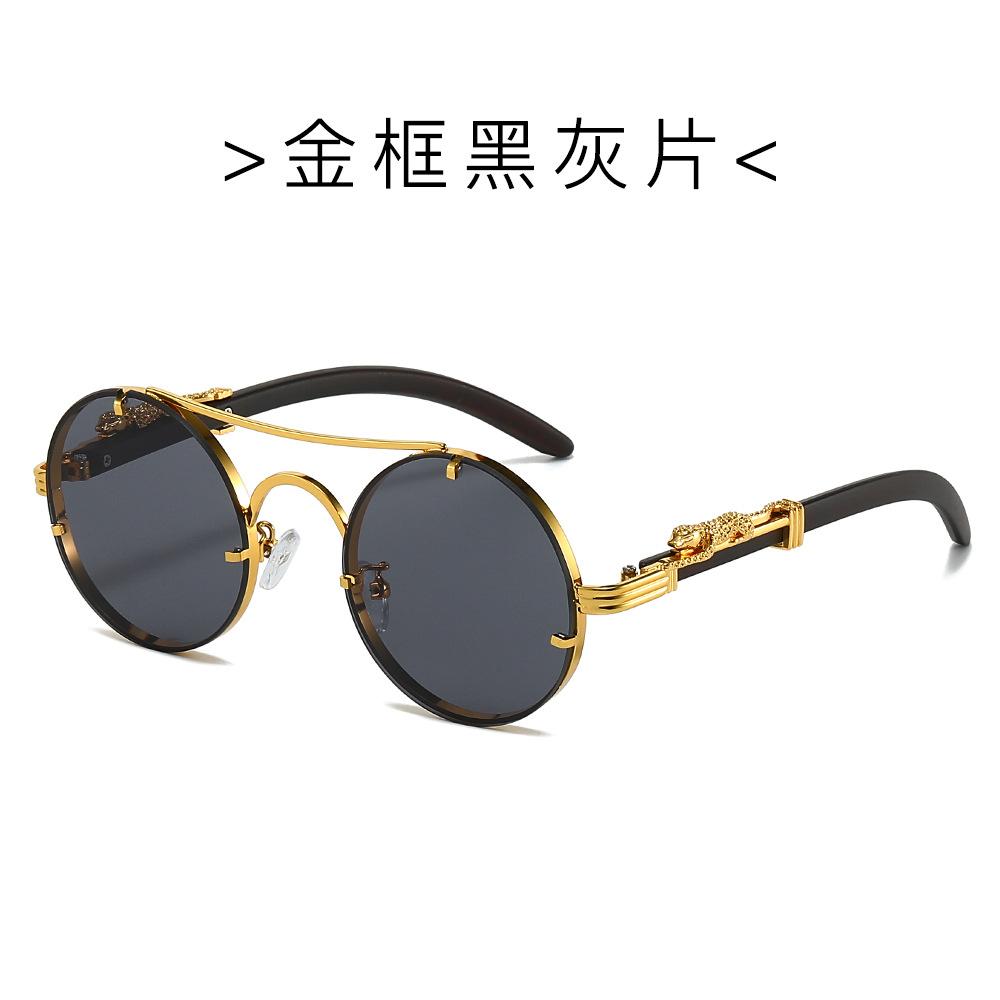 

JYL TS Sunglasses Round Metal UV Men/7535 B-7413 кармін носій забарвлення