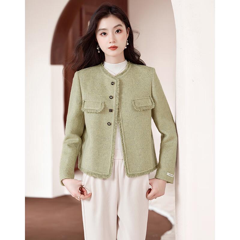 Elegant Short Wool Blend Coat