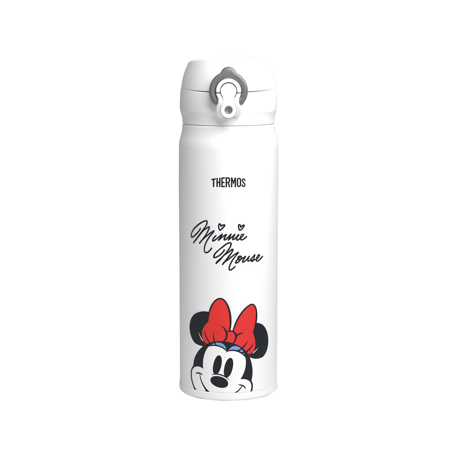 

Thermos Vacuum Insulated Portable Minnie Mouse Removable Spout for Easy Stainless Steel Keeps Drinks Hot or MNI Mug, 500ml, Design, Cleaning,