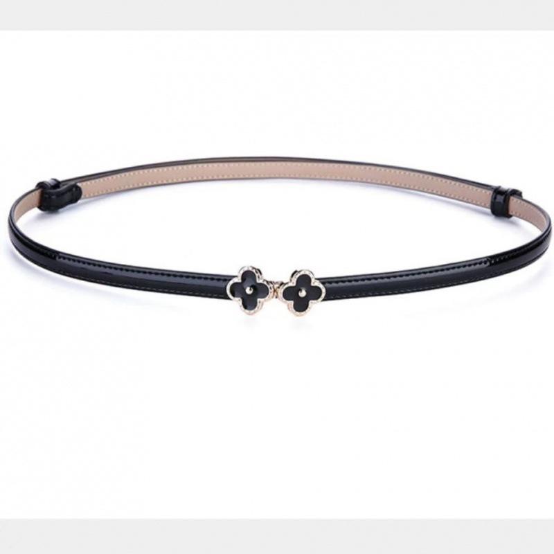 

Современное платье черный пояс для женщин с блестящими стразами для придания гламурного штриха Black Clover1.2cm