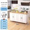 Bieying Multi-functional Kitchen Island Workbench with 4-Door Storage