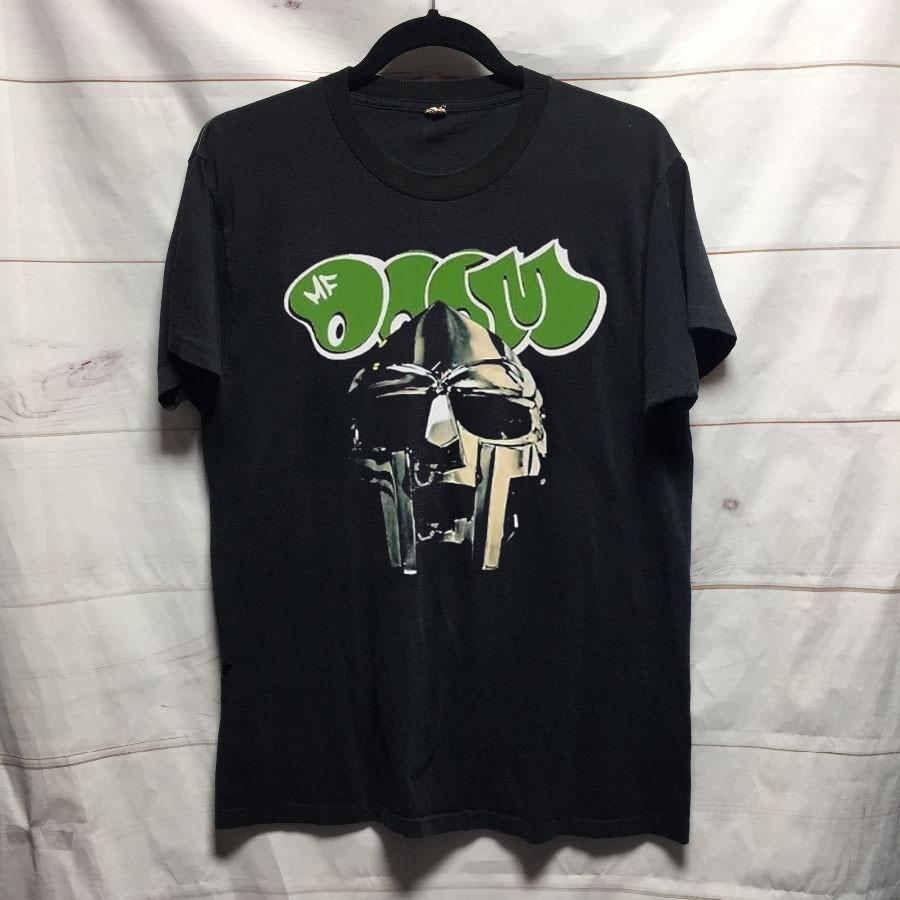 Vtg MF Doom hip hop band unisex black T Shirt QT7733 S