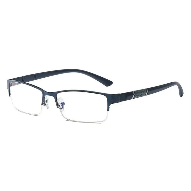 

Metal Anti Blue Light Reading Glasses for Men Business Eyewear Farsighted Eyeglasses Diopter +1.0 ~ +4.0 1.0
