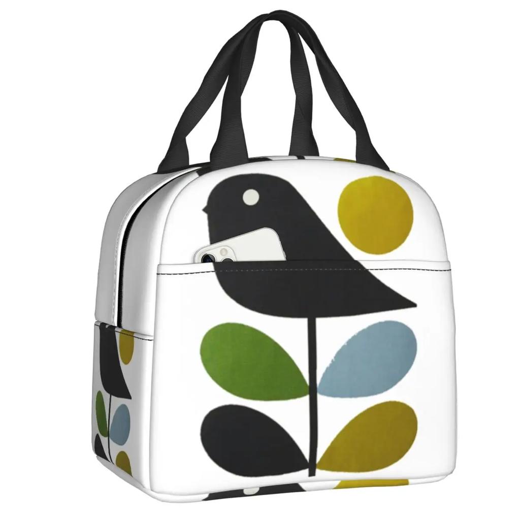 Orla Kiely Bubble Flowers Insulated Lunch Bag for Women Leakproof Scandinavian Thermal Cooler Lunch Tote Beach Camping Travel