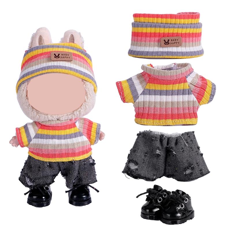 Fashion Doll Clothing Set For Anime Figure Doll 17cm Standing Doll Display Children Interactive DressingUp Doll Clothes