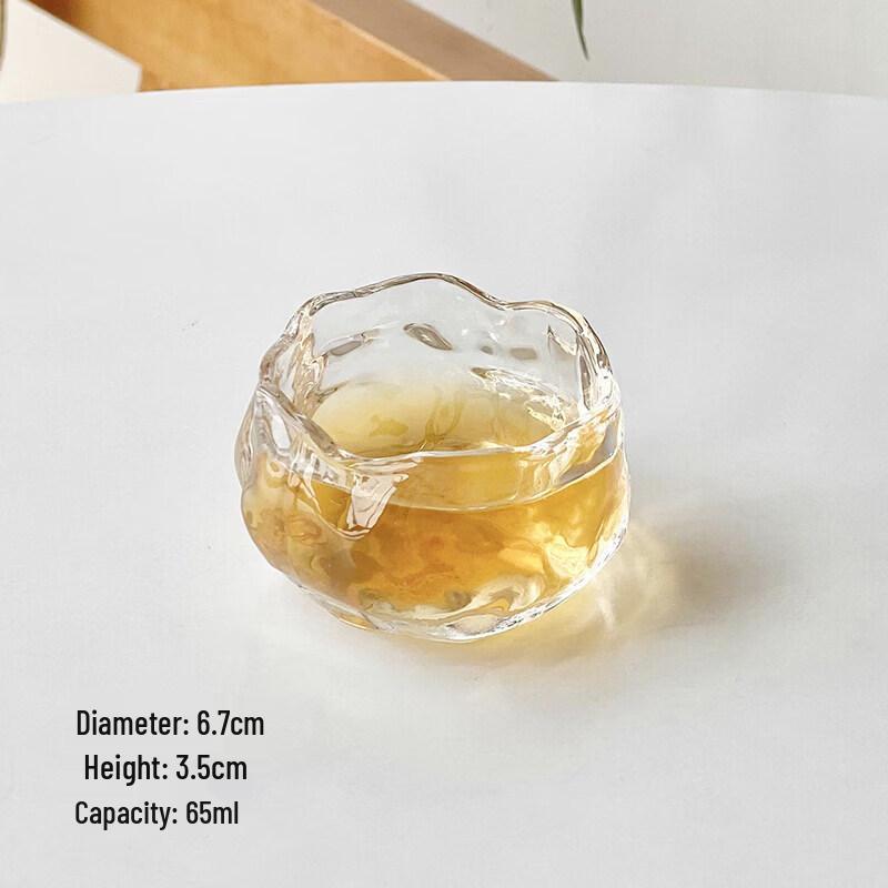 Nordic Irregular Glacier Glass Dessert Plate