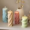 Flexible Silicone Mold Cylinder Shaped Wax Candle Molds Scented Aromatherapy Making Mould Handmade Ornament Mould