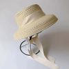 Rounded Toddler Beach Hat Large Brim Sunshade Straw Cap Sunscreen Hat Children Straw Hat  Outdoor