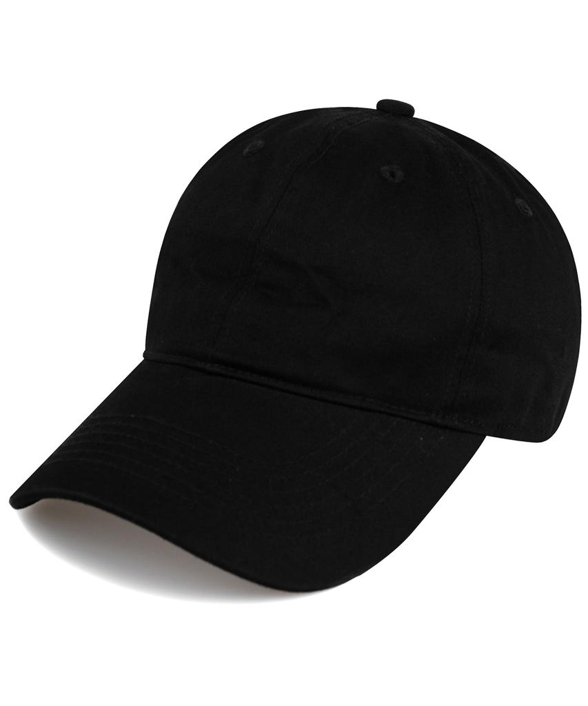 Chaebteo Casual Washing Ball Cap-Black