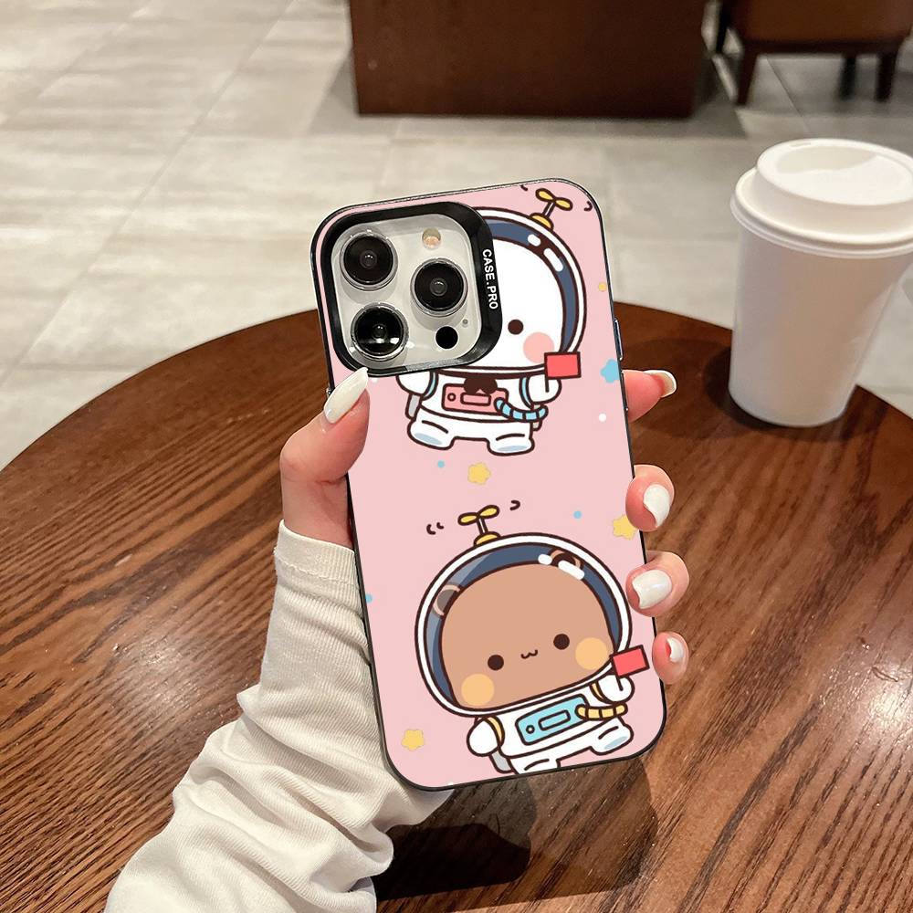 Character Bubu And Dudu Phone Case For IPhone 16 15 14 13 12 11 17 Pro MAX Plus Pro Matte Shockproof Cover