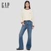 Gap Women's Mid-Rise Brushed Flared Jeans with Cutline Design