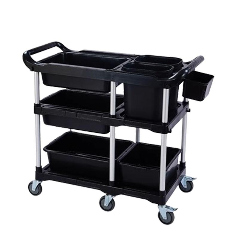 Sule Heavy Duty Restaurant Bussing Cart with Double Handles