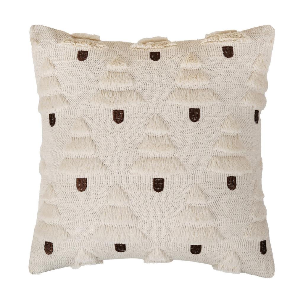 Christmas Lights Embroidered Pillow Case American Retro Living Room Sofa Pillow Cushion Christmas Atmosphere Home Decoration