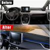 Auto Für Toyota RAV4 XA50      2024 Armaturenbrettabdeckung Lichtschutzmatte Sonnenschutzmatte Anti-UV Teppiche Zubehör
