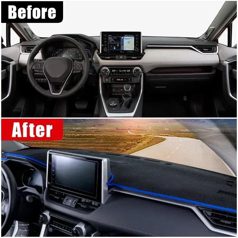 Auto Für Toyota RAV4 XA50 2024 Armaturenbrettabdeckung Lichtschutzmatte Sonnenschutzmatte Anti-UV Teppiche Zubehör