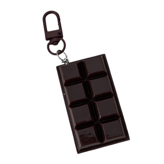 

Simulated Chocolate Keychain Pendant Mini Realistic Chocolate Charm for Bags And Cars Keys Fun Creative Food Toy Accessory Novelty Gift for Chocolate A