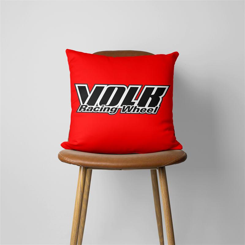Volk Racing Wheel Cushion Cover Comfortable Short Plush Pillow Cases Chair Car Sofa Pillow Cover Home Decorative  SJ869