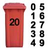 Neu Groß 6,9 Zoll (17,5 cm) Mülltonnen Aufkleber Selbstklebende Zahlenaufkleber Rollcontainer Tür Briefkasten Garagenetiketten