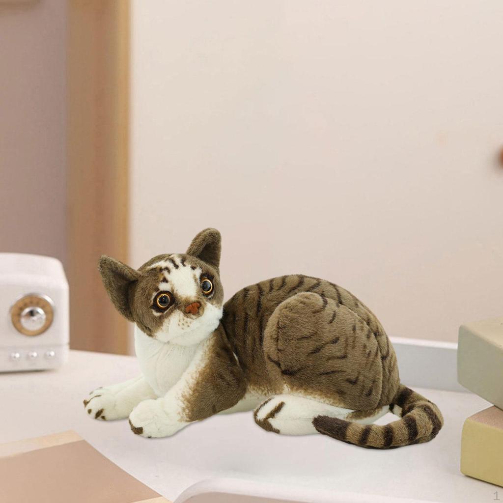 Stuffed Animal Toys Cute Cats Doll Comfortable Birthday Gifts Animals Pillow Lifelike Cat for