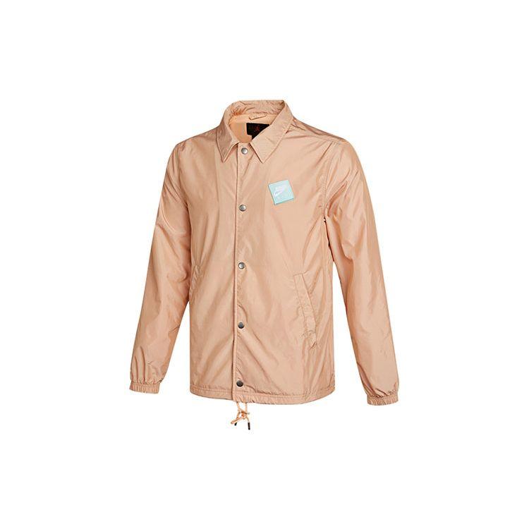 Jordan Alphabet Print Woven Sports Jacket Men Outerwear Pink CZ4825-805
