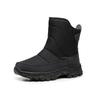 Men's Winter Warm Snow Boots With Faux Fur Lined Waterproof Non-Slip Ankle Booties for Men Comfort Outdoor Mid-Calf Hiking Shoes Walking Work Boots
