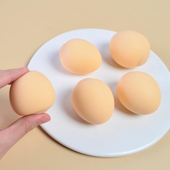 Giocattolo da spremere per uova artificiali infrangibili, morbido rimbalzo TPR, giocattolo antistress, antistress
