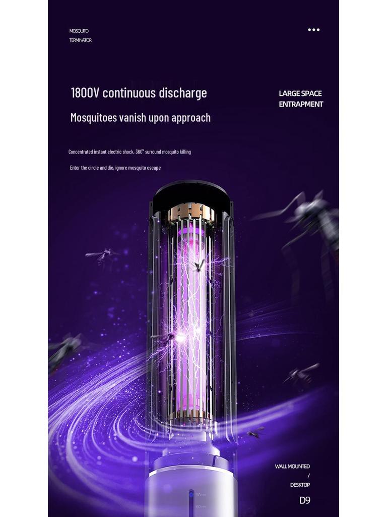 2025 USB Portable Electric Mosquito Killer Lamp - Outdoor Shock-Activated Mosquito Lamp