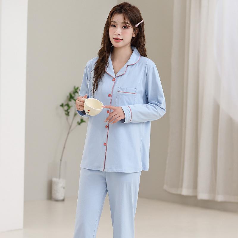 Cotton Postpartum Clothing Four Seasons Type A Breastfeeding Sleepwear Outerwear Home Clothes Pregnant Women's Set