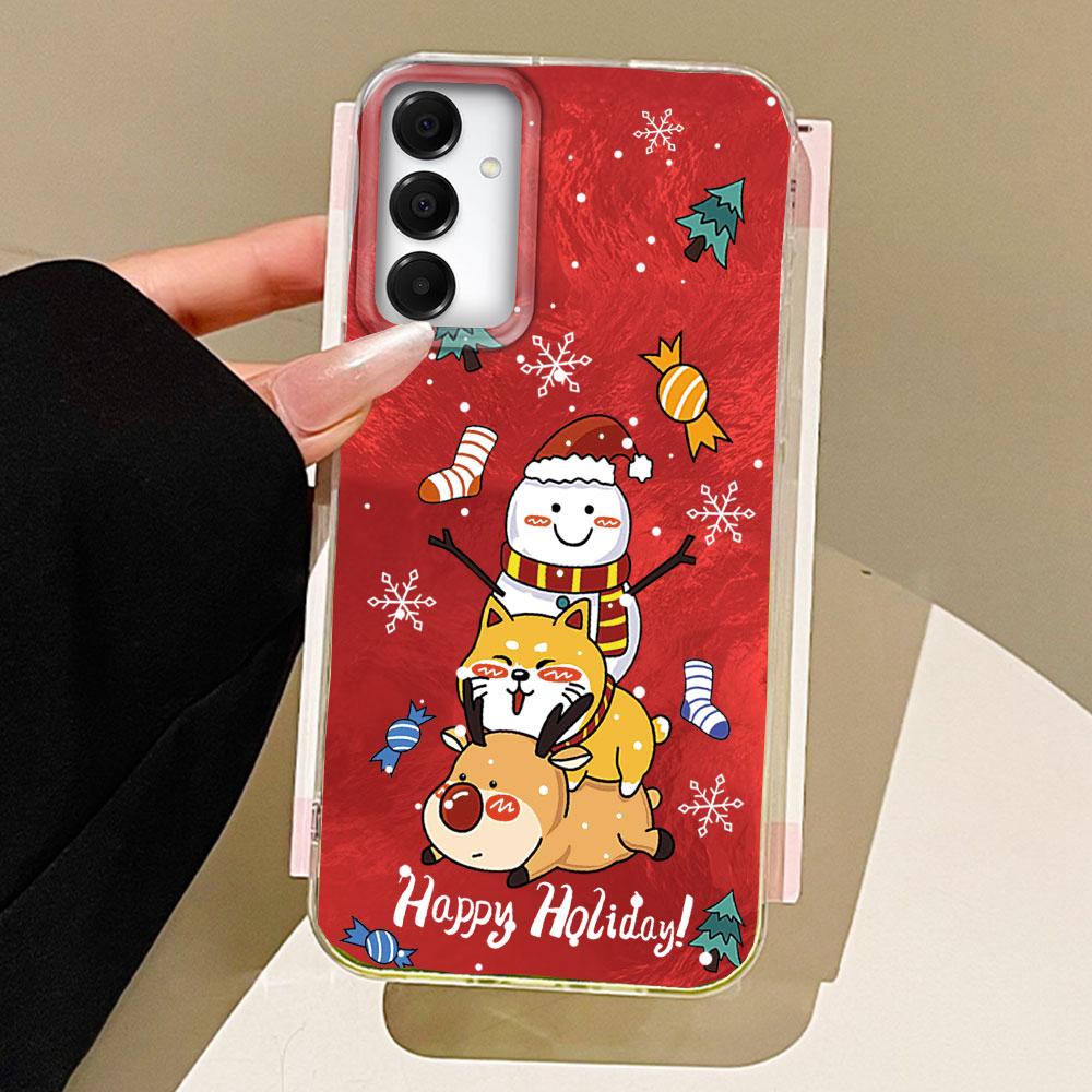 Merry Christmas Santa Claus Elk Phone Case for Samsung Galaxy A16 A55 A07 A17 A56 A36 A26 A53 A06 A14 A24 A34 A54 A15 A12 Cover