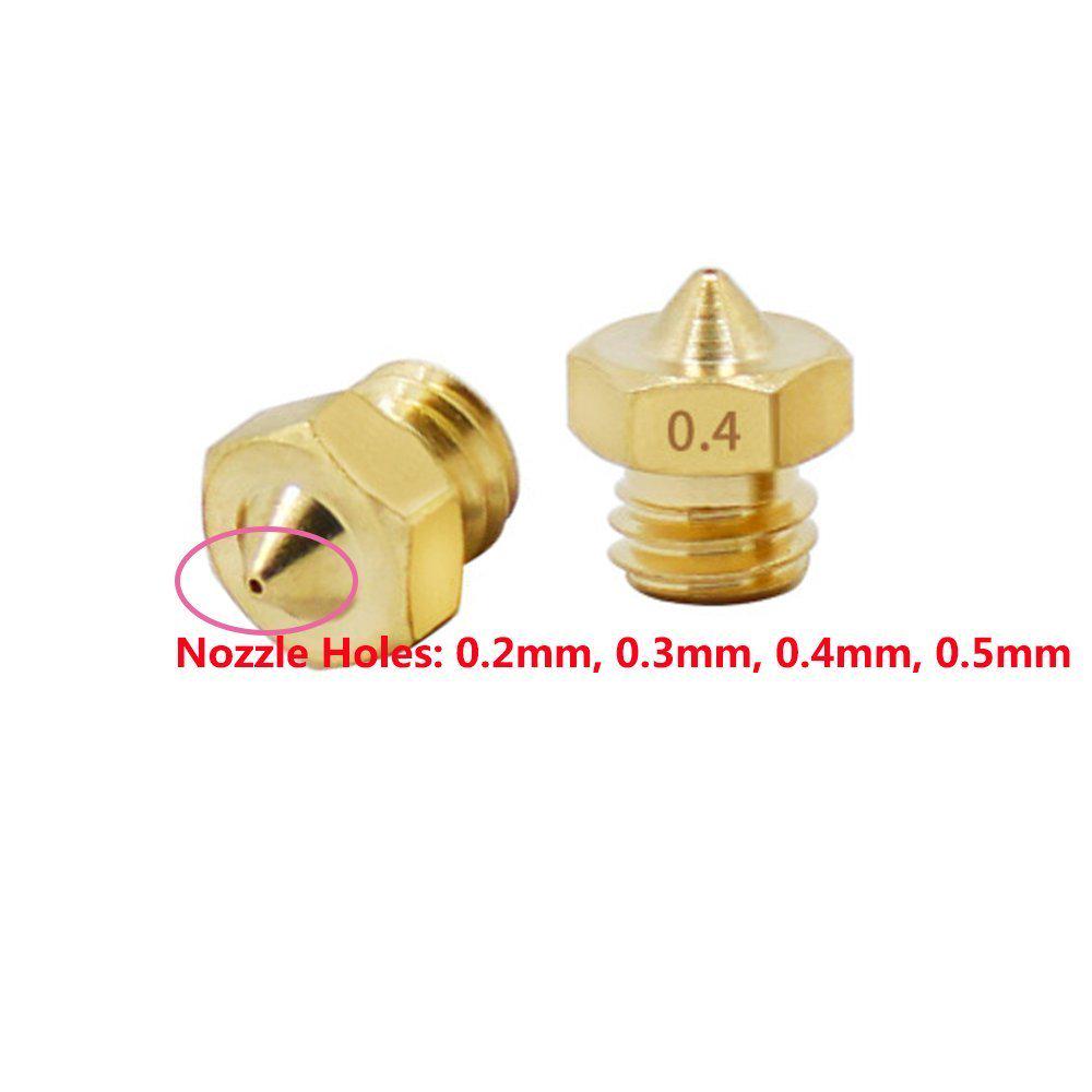 All Metal V6 J-Head Hotend Full Kit 5 Pcs Extruder Brass Print Head 5Pcs V6