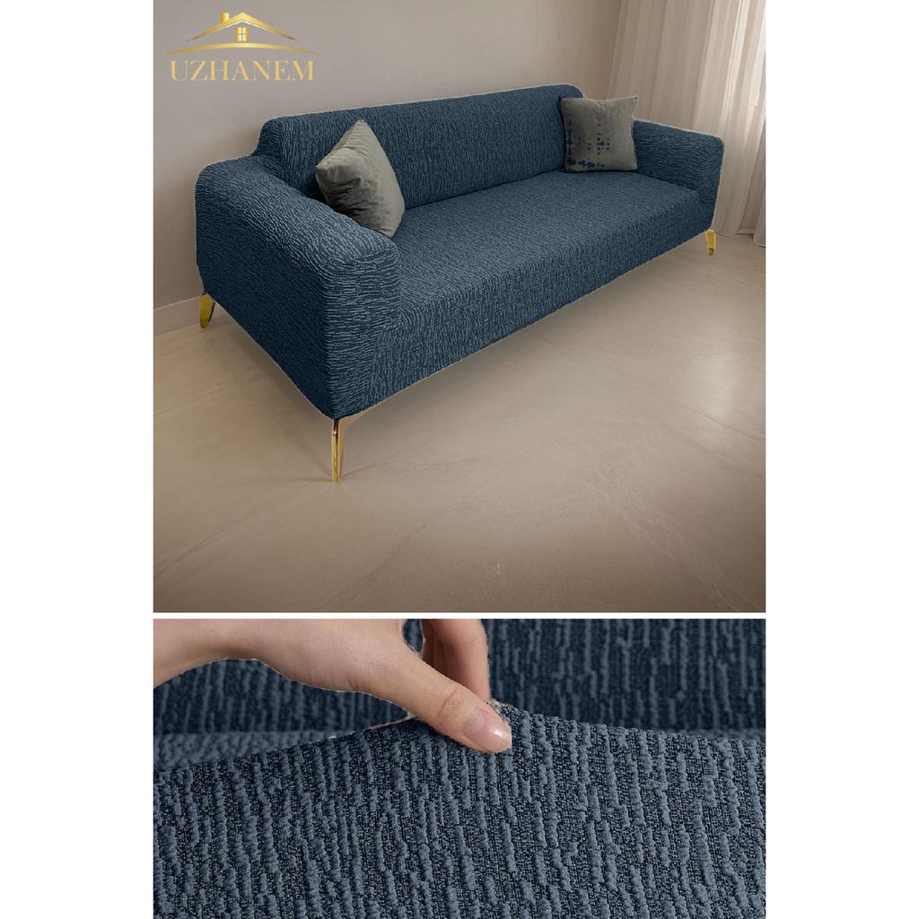 Jacquard-3-Sitzer-Sofabezug, Schlafsofa-Sofabezug (Produktinhalt 1Stk) grau