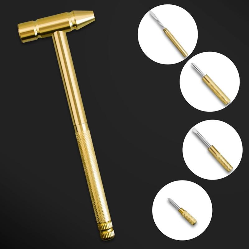 Hammer Screwdriver 6 in 1 Small Hammer Screwdriver Tool Multitool Hammer Hand Tool Hammer Set with Screwdriver Hammer