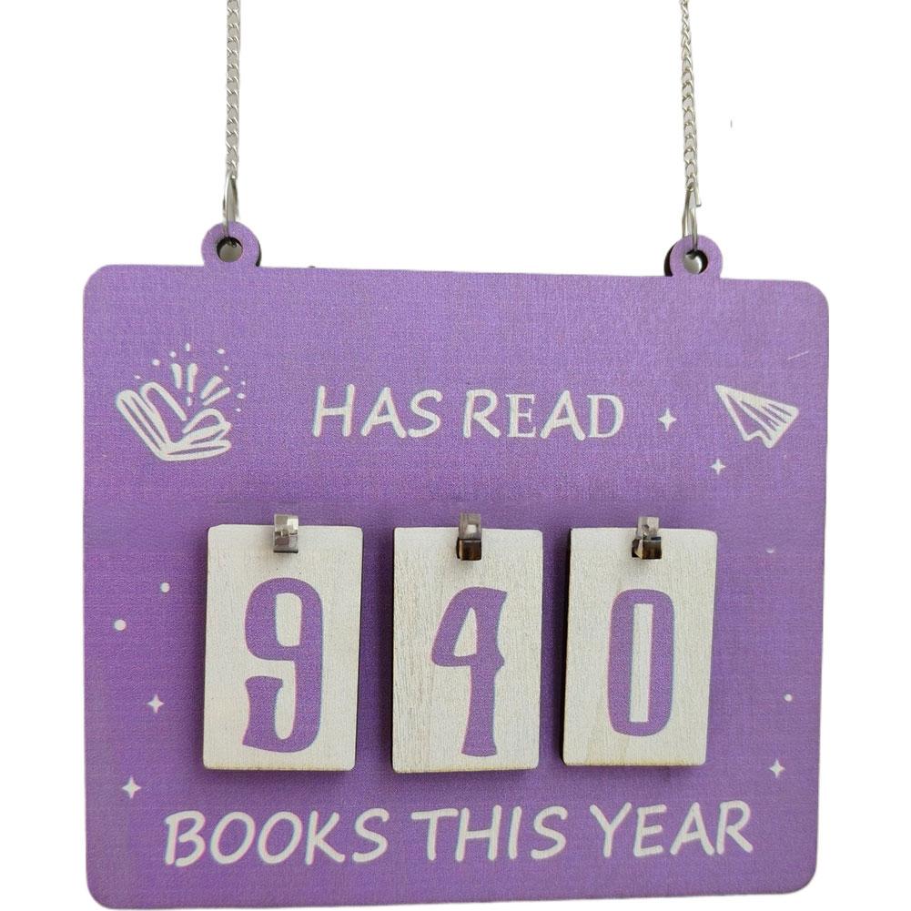 Hängendes Bücherregal Dekoration Zuhause Hängendes Bücherregal Theke Bücherwurmdekor Lese-Erfolgstafel Festivaldekoration Geschenke