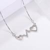 BELLA BOX A Fashionable, Simple and Diamond-encrusted Design Gift Zircon Heart-shaped Pendant