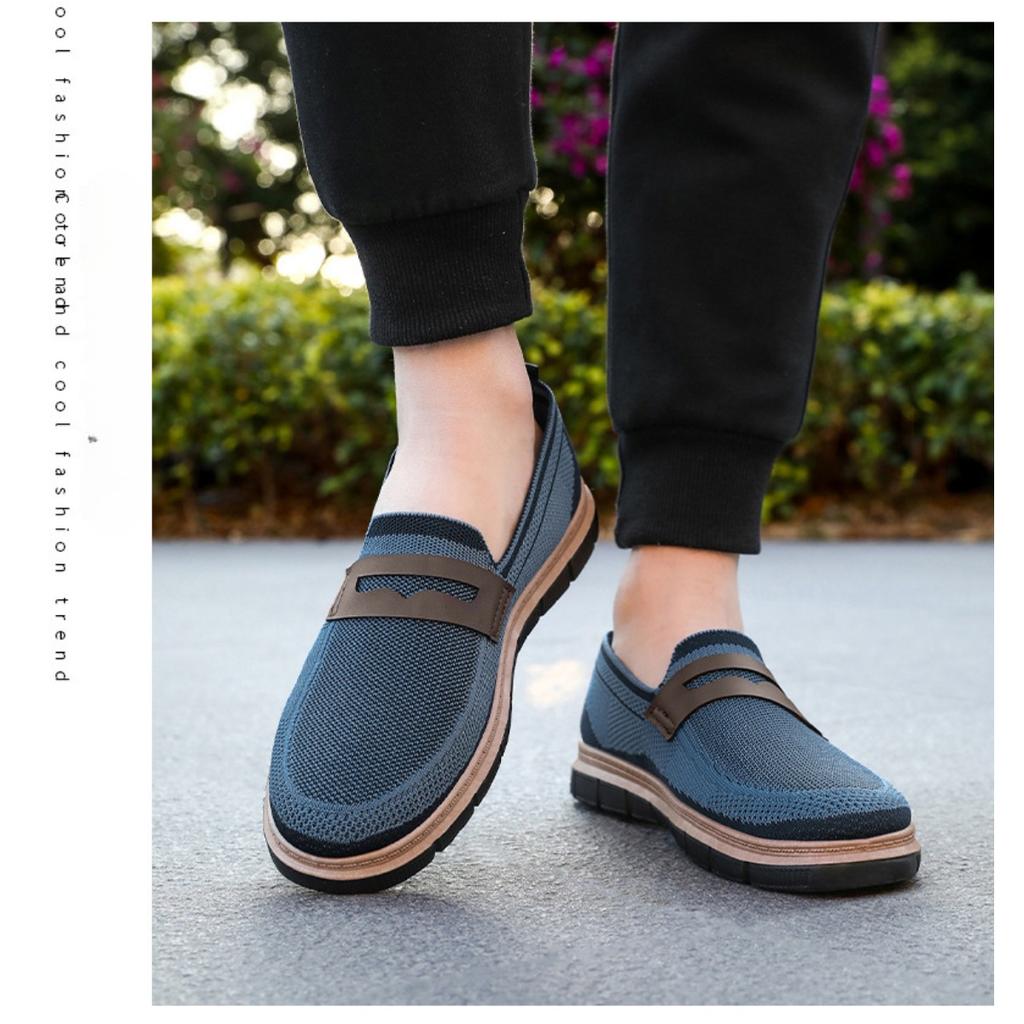 Men's Summer Sneakers British Style Casual Shoes Lazy One Step Shoes Versatile Single Shoes