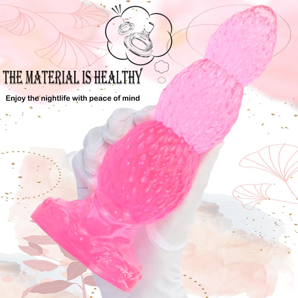 Huge Butt Plug Soft Dildo With Suction Cup Female Masturbator G-Spot Clit Massager Vaginal Stimulator Anal Plug Erotic Sex Toys
