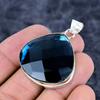 Iolite Quartz Gemstone Handmade 925 Sterling Silver Jewelry Pendant 1.77" M-3254