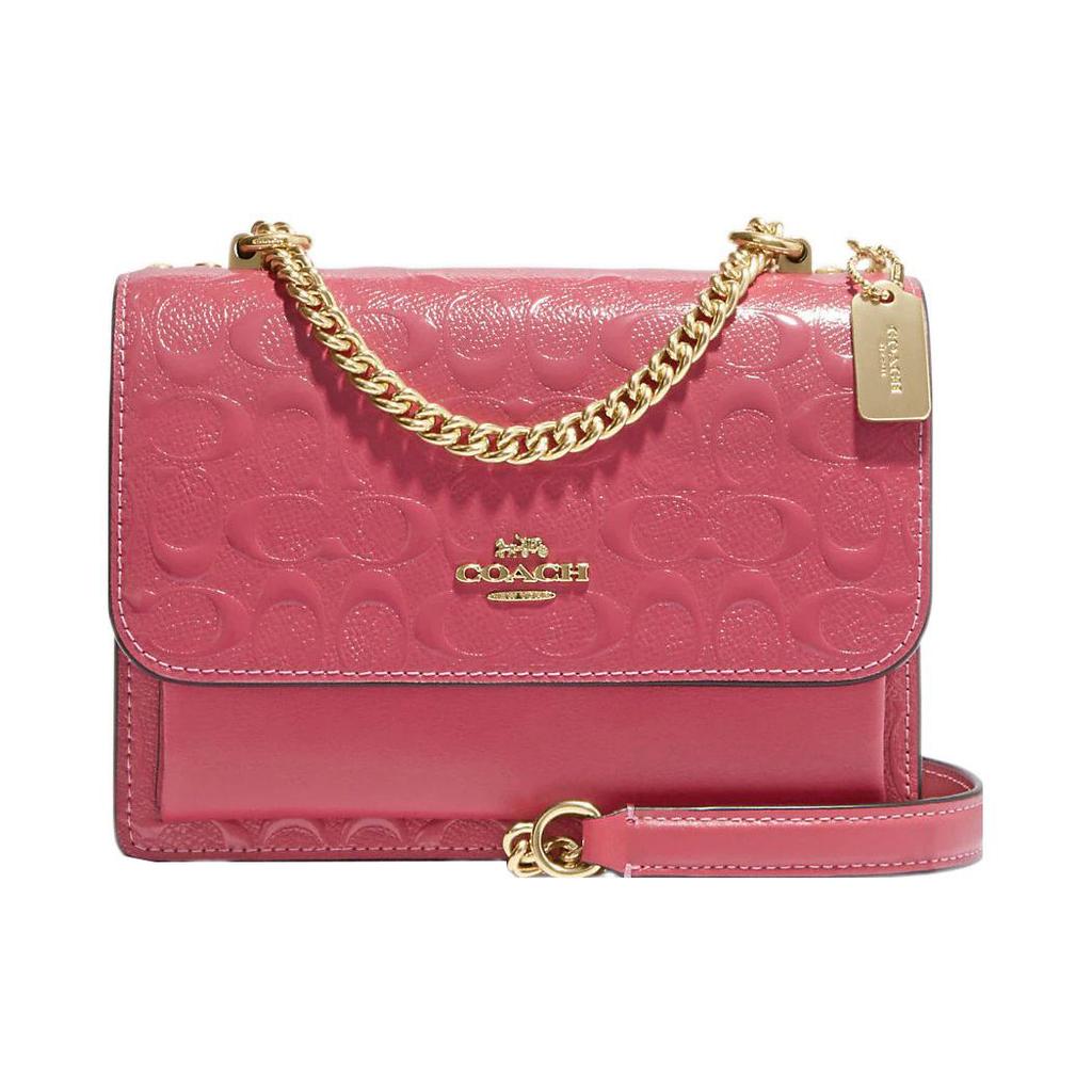 New COACH Klare Leather Messenger Bag Shoulder Bag Crossbody Bag Small Size Women's Pink CH593-IMT9Z