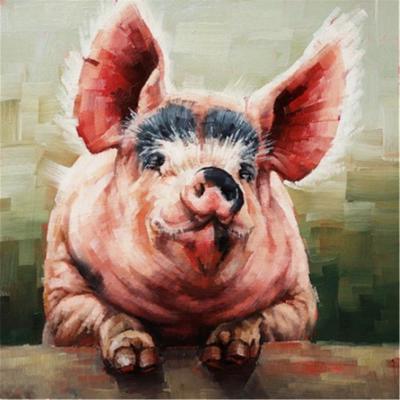 Pittura diamante 5D completa fai da te Un maiale grasso del fumetto Ricamo Punto croce Decorazioni per la casa Regalo fatto a mano