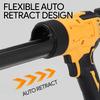 Cordless Caulking Gun Electric 6 Speed Rechargeable Digital Display with LED Light Practical Tool for Filling Sealing Repair